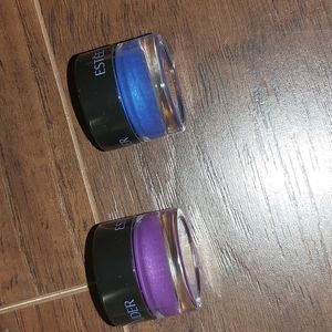 2 new estee lauder pure color stay on shadow paint bold cobalt, neon fuchscia